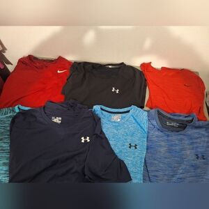 Mens Under Armour and Nike Athletic Shirts Lot, Size 2xl